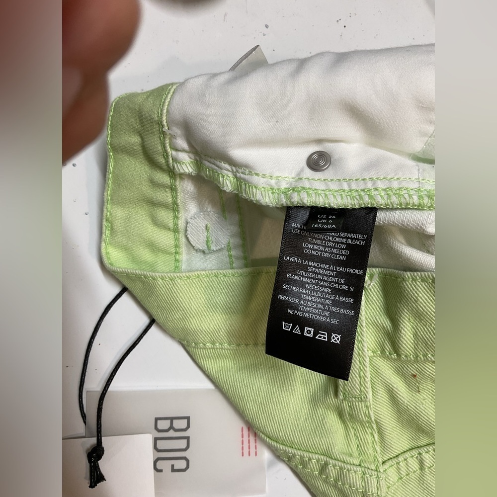 NWT BDG Ombre Wide Leg Jeans Blue Green Sz 26 - Picture 3 of 13